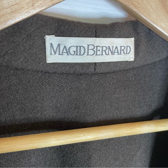 Vtg Magid Bernard Brown Shawl Collar Blazer Relaxed fit neutral capsule layer - Picture 5 of 7